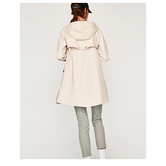 Zara long beige parka - Picture 6 of 8